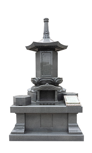 高級青みかげ(丘カロート多宝塔）